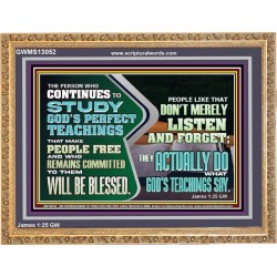ACTUALLY DO WHAT GOD'S TEACHINGS SAY  Righteous Living Christian Wooden Frame  GWMS13052  