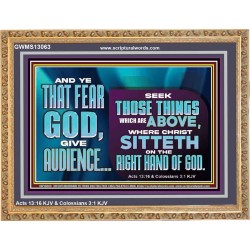 THE RIGHT HAND OF GOD  Church Office Wooden Frame  GWMS13063  "34x28"