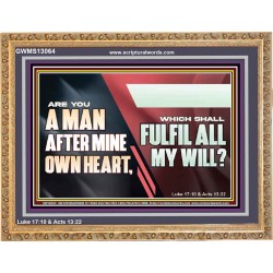 ARE YOU A MAN AFTER MINE OWN HEART  Children Room Wall Wooden Frame  GWMS13064  