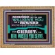 THE LORD WILL GIVE YOU AS A REWARD  Eternal Power Wooden Frame  GWMS13080  