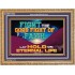 FIGHT THE GOOD FIGHT OF FAITH LAY HOLD ON ETERNAL LIFE  Sanctuary Wall Wooden Frame  GWMS13083  "34x28"