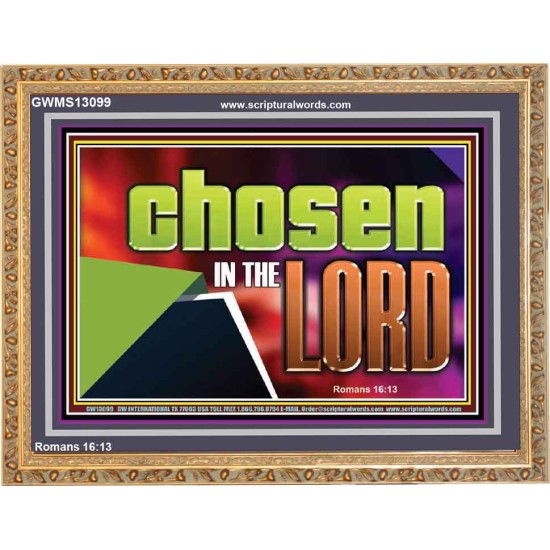 CHOSEN IN THE LORD  Wall Décor Wooden Frame  GWMS13099  