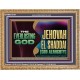 EVERLASTING GOD JEHOVAH EL SHADDAI GOD ALMIGHTY   Christian Artwork Glass Wooden Frame  GWMS13101  