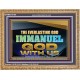 EVERLASTING GOD IMMANUEL..GOD WITH US  Contemporary Christian Wall Art Wooden Frame  GWMS13105  