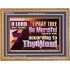 LORD MY GOD, I PRAY THEE BE MERCIFUL UNTO ME ACCORDING TO THY WORD  Bible Verses Wall Art  GWMS13114  "34x28"