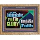 JOY UNSPEAKABLE AND FULL OF GLORY THE OBEDIENCE OF FAITH  Christian Paintings Wooden Frame  GWMS13130  