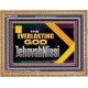 THE EVERLASTING GOD JEHOVAHNISSI  Contemporary Christian Art Wooden Frame  GWMS13131  