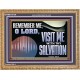 VISIT ME O LORD WITH THY SALVATION  Glass Wooden Frame Scripture Art  GWMS13136  