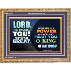 A NAME FULL OF GREAT POWER  Ultimate Power Wooden Frame  GWMS9533  