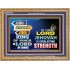 JEHOVAH OUR EVERLASTING STRENGTH  Church Wooden Frame  GWMS9536  "34x28"