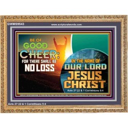 THERE SHALL BE NO LOSS  Righteous Living Christian Wooden Frame  GWMS9543  "34x28"