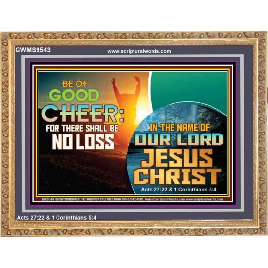 THERE SHALL BE NO LOSS  Righteous Living Christian Wooden Frame  GWMS9543  