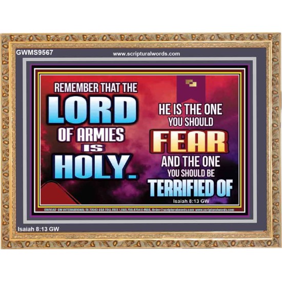 FEAR THE LORD WITH TREMBLING  Ultimate Power Wooden Frame  GWMS9567  