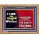 MANY ARE THY WONDERFUL WORKS O LORD  Children Room Wooden Frame  GWMS9580  