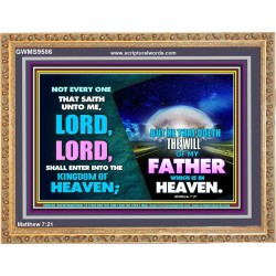 DOING THE WILL OF GOD ONE OF THE KEY TO KINGDOM OF HEAVEN  Righteous Living Christian Wooden Frame  GWMS9586  "34x28"