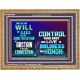 THE WILL OF GOD SANCTIFICATION HOLINESS AND RIGHTEOUSNESS  Church Wooden Frame  GWMS9588  