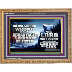 DO NOT TAKE ADVANTAGE OF YOUR BRETHREN  Children Room Wooden Frame  GWMS9589  "34x28"