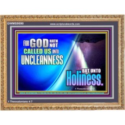 CALL UNTO HOLINESS  Sanctuary Wall Wooden Frame  GWMS9590  "34x28"