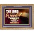 THE LORD GAVE THE WORD  Bathroom Wall Art  GWMS9604  "34x28"