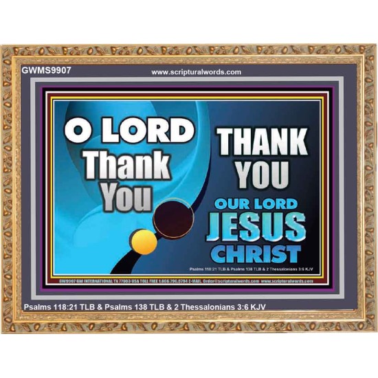THANK YOU OUR LORD JESUS CHRIST  Custom Biblical Painting  GWMS9907  