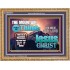 IN JESUS CHRIST MIGHTY NAME MOUNTAIN SHALL BE THINE  Hallway Wall Wooden Frame  GWMS9910  "34x28"