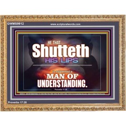 ARE YOU A MAN OF UNDERSTANDING  Contemporary Christian Wall Art Wooden Frame  GWMS9912  "34x28"