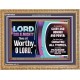 LORD GOD ALMIGHTY HOSANNA IN THE HIGHEST  Contemporary Christian Wall Art Wooden Frame  GWMS9925  