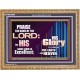HIS GLORY ABOVE THE EARTH AND HEAVEN  Scripture Art Prints Wooden Frame  GWMS9960  