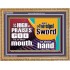 A TWO EDGED SWORD  Contemporary Christian Wall Art Wooden Frame  GWMS9965  "34x28"