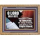 THOU HAST A MIGHTY ARM LORD OF HOSTS   Christian Art Wooden Frame  GWMS9981  