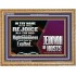 EXALTED IN THY RIGHTEOUSNESS  Bible Verse Wooden Frame  GWMS9984  "34x28"