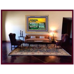 THE WORD OF THE LORD ENDURETH FOR EVER  Christian Wall Décor Wooden Frame  GWMS10493  "34x28"