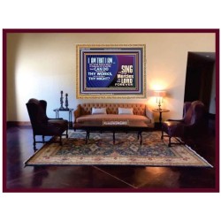 I AM THAT I AM GREAT AND MIGHTY GOD  Bible Verse for Home Wooden Frame  GWMS10625  "34x28"