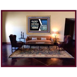 THE HEART OF THEM THAT SEEK THE LORD REJOICE  Righteous Living Christian Wooden Frame  GWMS10657  "34x28"