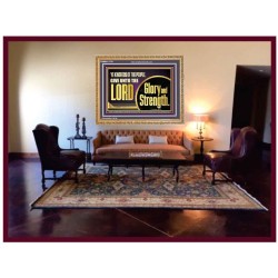 GIVE UNTO THE LORD GLORY AND STRENGTH  Sanctuary Wall Picture Wooden Frame  GWMS11751  "34x28"