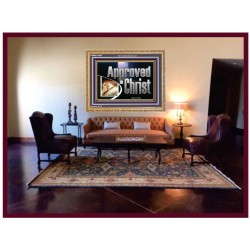 APPROVED IN CHRIST  Wall Art Wooden Frame  GWMS13098  