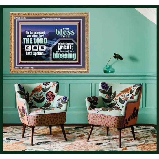 I BLESS THEE AND THOU SHALT BE A BLESSING  Custom Wall Scripture Art  GWMS10306  