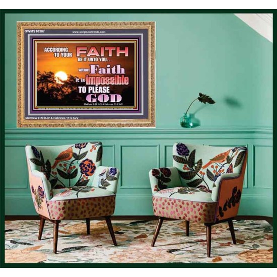 ACCORDING TO YOUR FAITH BE IT UNTO YOU  Children Room  GWMS10387  