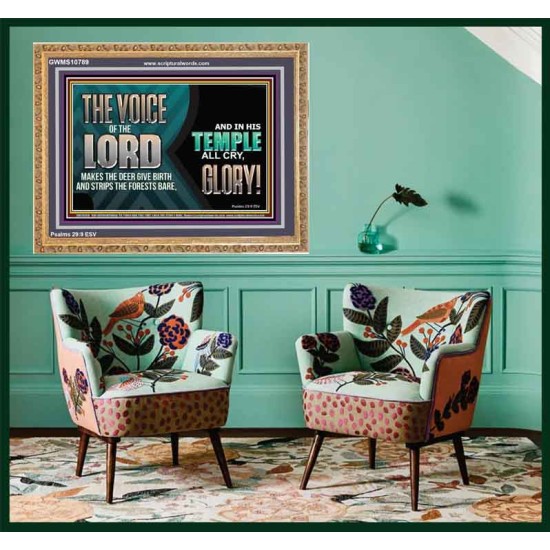 THE VOICE OF THE LORD MAKES THE DEER GIVE BIRTH  Art & Wall Décor  GWMS10789  