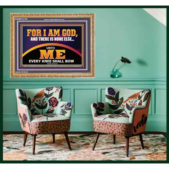UNTO ME EVERY KNEE SHALL BOW  Scripture Wall Art  GWMS12176  
