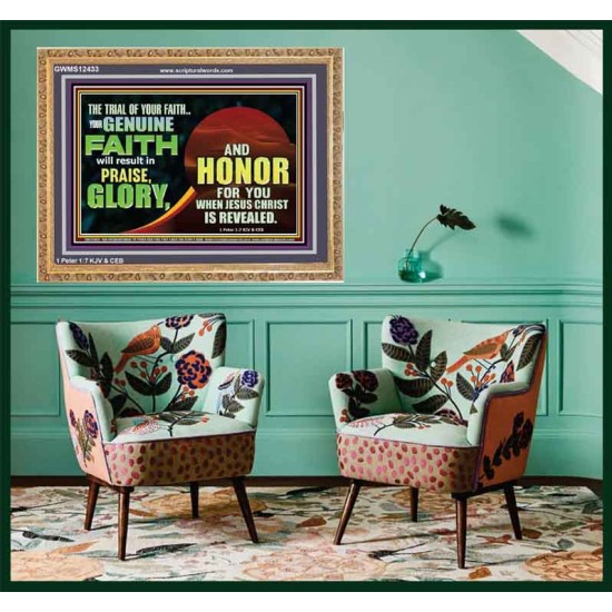 YOUR GENUINE FAITH WILL RESULT IN PRAISE GLORY AND HONOR  Children Room  GWMS12433  