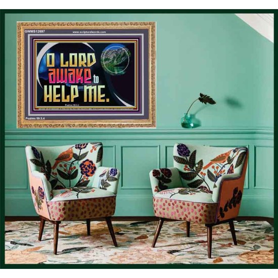 O LORD AWAKE TO HELP ME  Scriptures Décor Wall Art  GWMS12697  