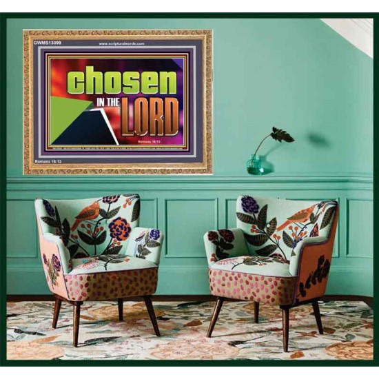 CHOSEN IN THE LORD  Wall Décor Wooden Frame  GWMS13099  