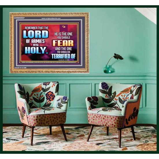 FEAR THE LORD WITH TREMBLING  Ultimate Power Wooden Frame  GWMS9567  