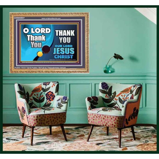 THANK YOU OUR LORD JESUS CHRIST  Custom Biblical Painting  GWMS9907  