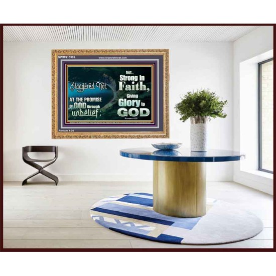 STAGGERED NOT AT THE PROMISE  Art & Décor Wooden Frame  GWMS10326  