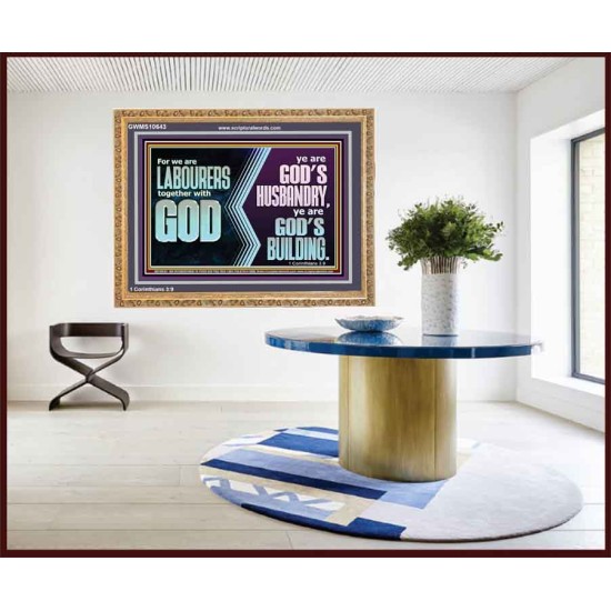 BE GOD'S HUSBANDRY AND GOD'S BUILDING  Large Scriptural Wall Art  GWMS10643  