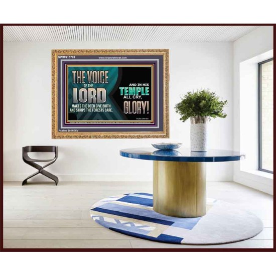 THE VOICE OF THE LORD MAKES THE DEER GIVE BIRTH  Art & Wall Décor  GWMS10789  