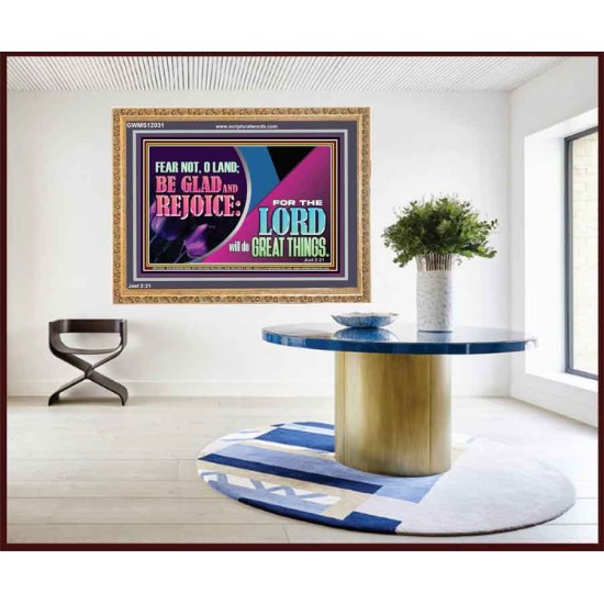 THE LORD WILL DO GREAT THINGS  Eternal Power Wooden Frame  GWMS12031  