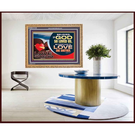 LOVE ONE ANOTHER  Custom Contemporary Christian Wall Art  GWMS12129  